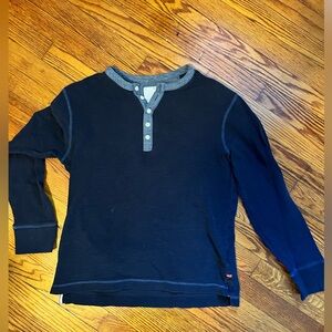 Banana Republic Dark Blue Heritage Collection Men’s Waffle Shirt